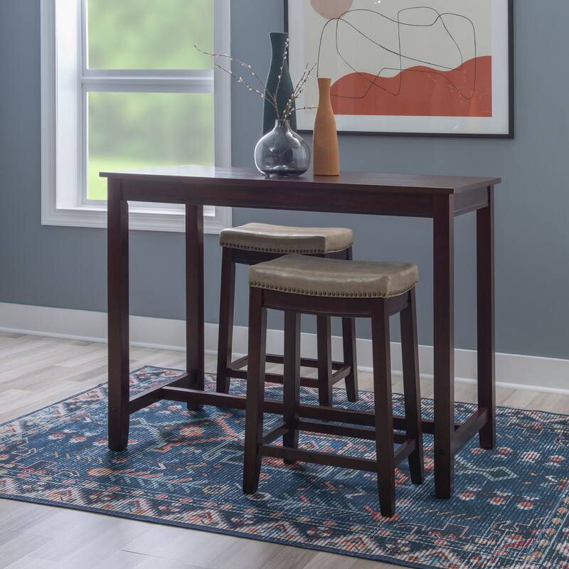 Bridgeport Wooden 3-Piece Counter Height Dining Set