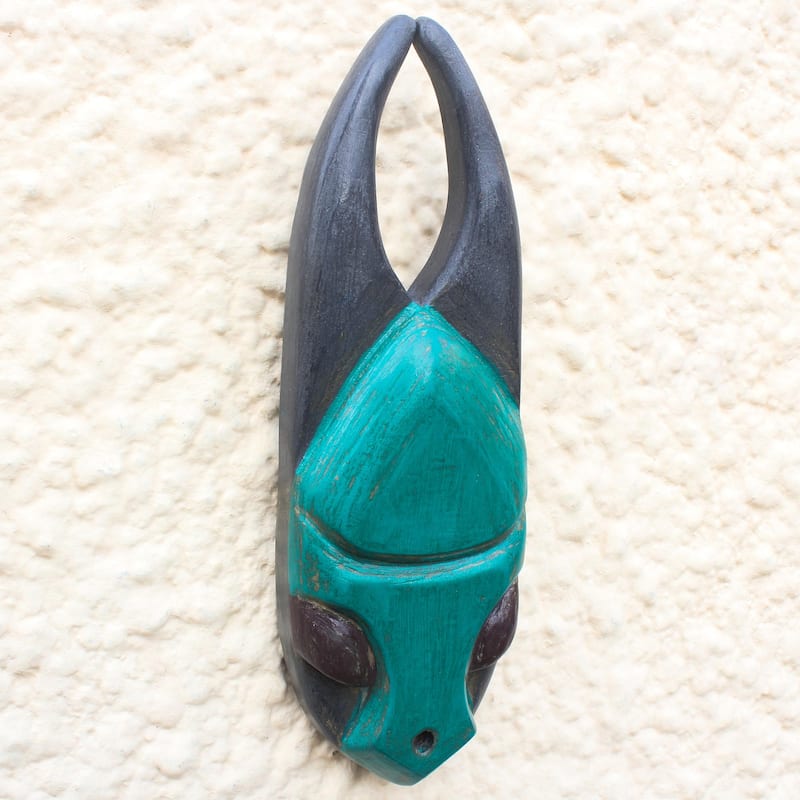 Novica Handmade Yaa Asantewaa African Wood Mask