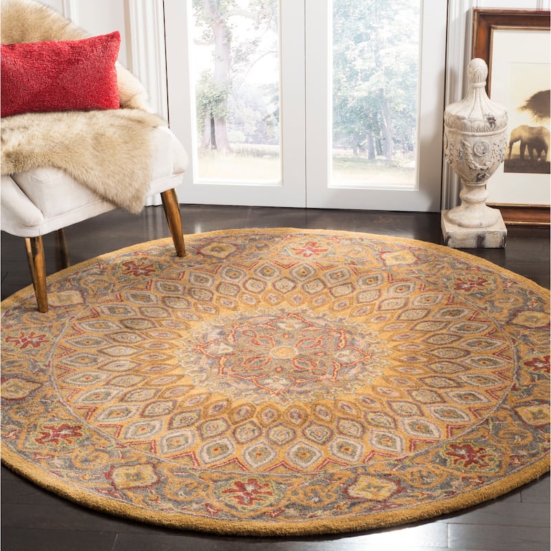 SAFAVIEH Handmade Heritage Wayfarer Traditional Oriental Wool Rug