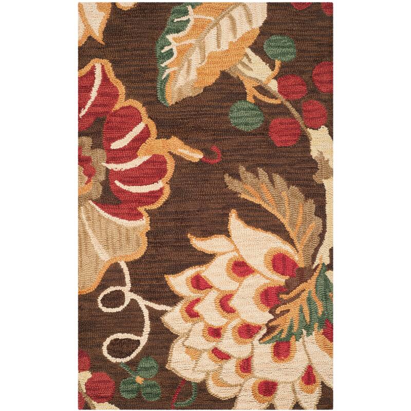 SAFAVIEH Handmade Jardin Zinica Country Floral Wool Rug