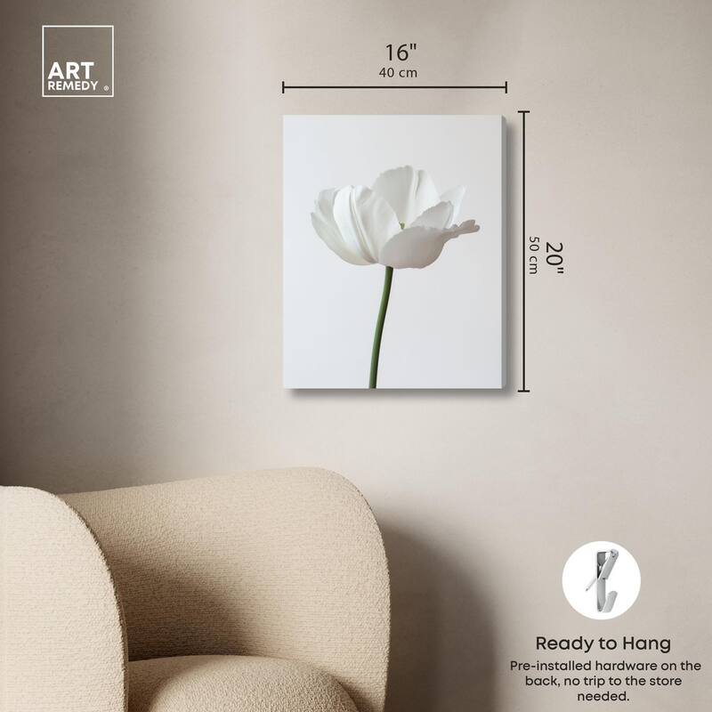 Pearl Floret Canvas by Art Remedy, Gallery Wrapped