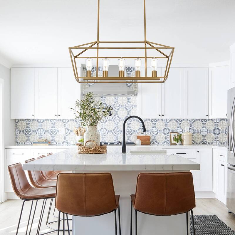 Kitchen Island Lantern Pendant Linear Chandelier