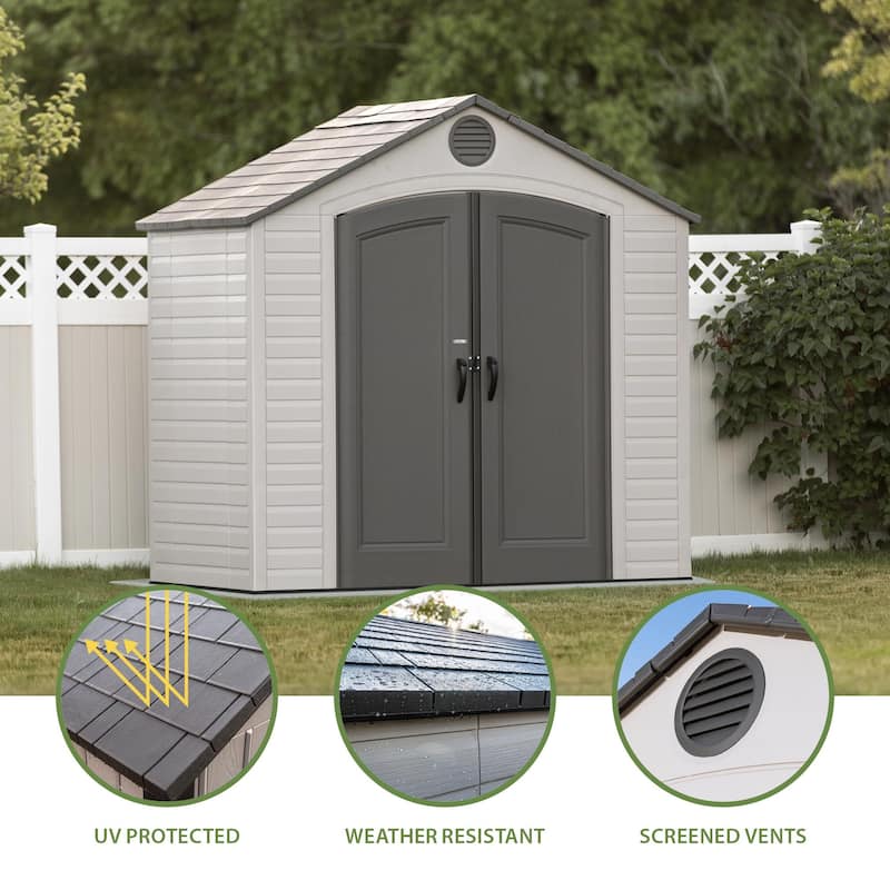 Lifetime 8 Ft. x 5 Ft. Outdoor Storage Shed (6418)