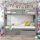 preview thumbnail 2 of 57, Twin over Twin Classic Wooden Bunk Bed with Two Drawers,Space-Efficient Multifunctional Bunk Bed With Storage
