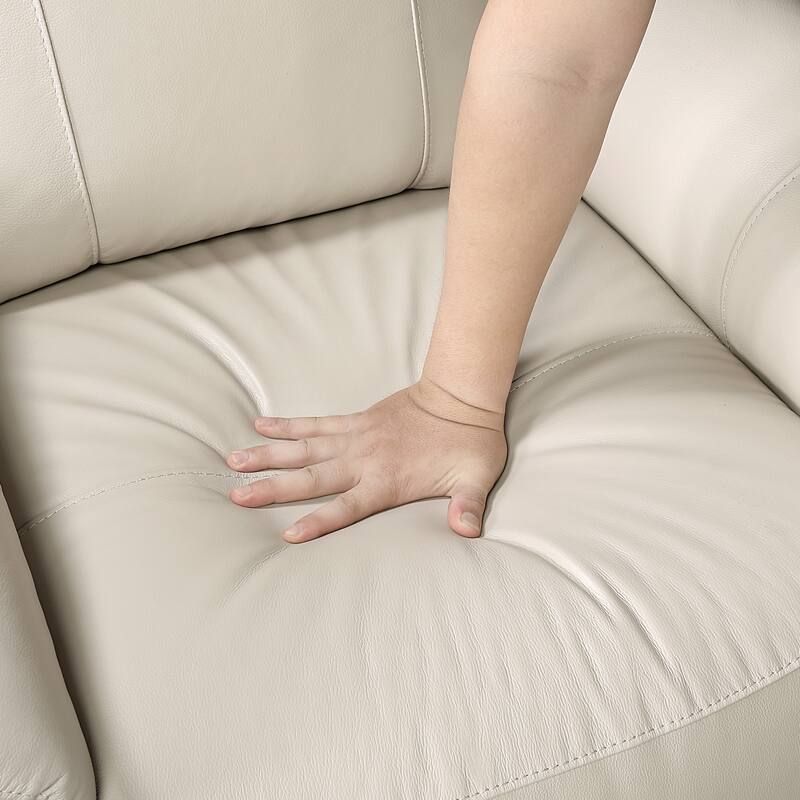 Koa 35" Leather Swivel Glider Reclining Chair - Gentle Gliding Motion