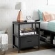 preview thumbnail 32 of 49, VECELO 3-Pieces Modern Upholstered Bed with Height Adjustable Headboard and Nightstands Sets