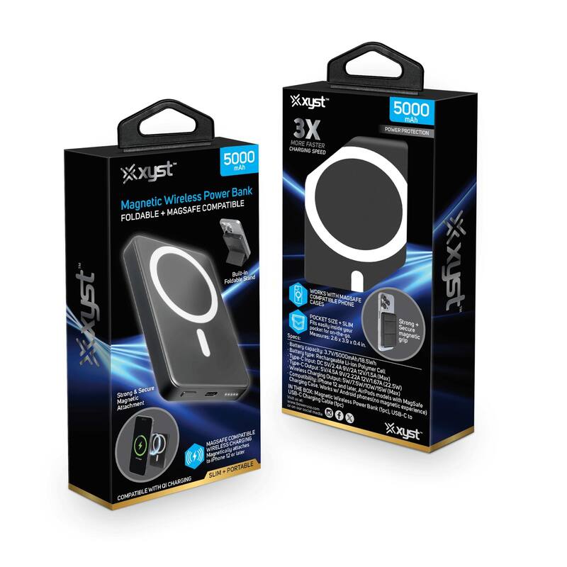 Xyst 5000 mAh MagSafe Magnetic Wireless 5W Power Bank