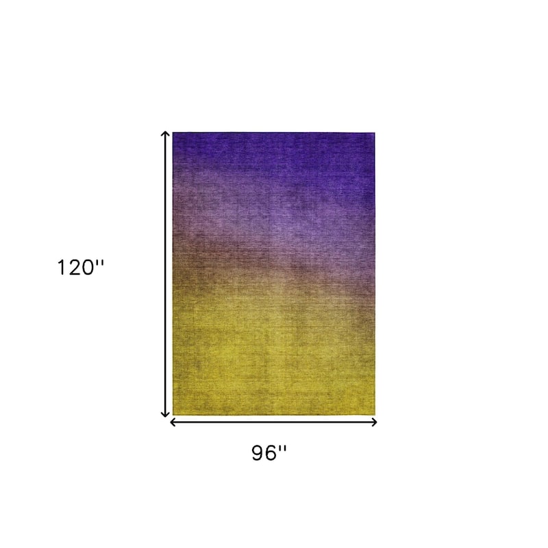 HomeRoots Ombre Transitional Rectangle Outdoor Rug