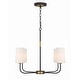 preview thumbnail 6 of 5, Crystorama Lighting Group NIL-70014 Niles 4 Light 29" Wide Chandelier