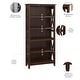preview thumbnail 20 of 72, Bush Furniture Key West Tall 5 Shelf Bookcase with Adjustable Shelves