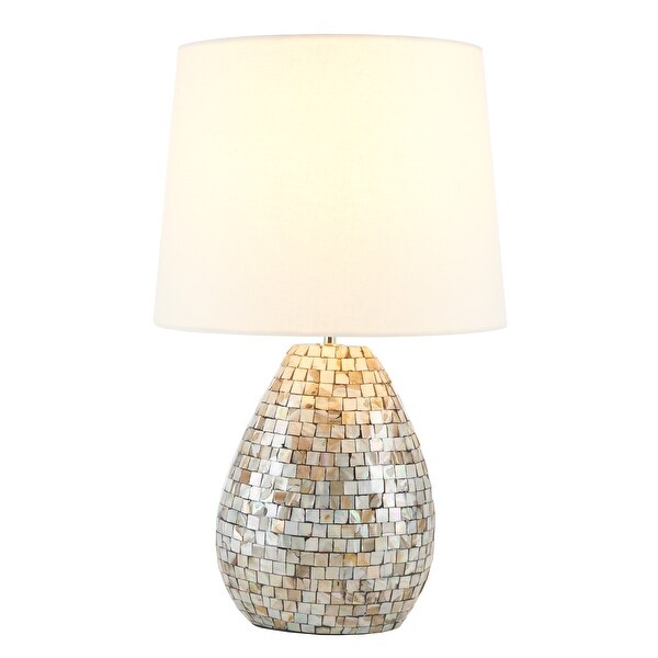 SAFAVIEH Lighting Garrick Seashell 22-inch Table Lamp - 14