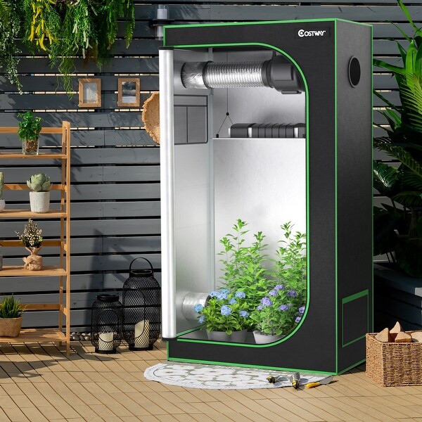 36''x20''x63'' Mylar Hydroponic Grow Tent w/Observation Window