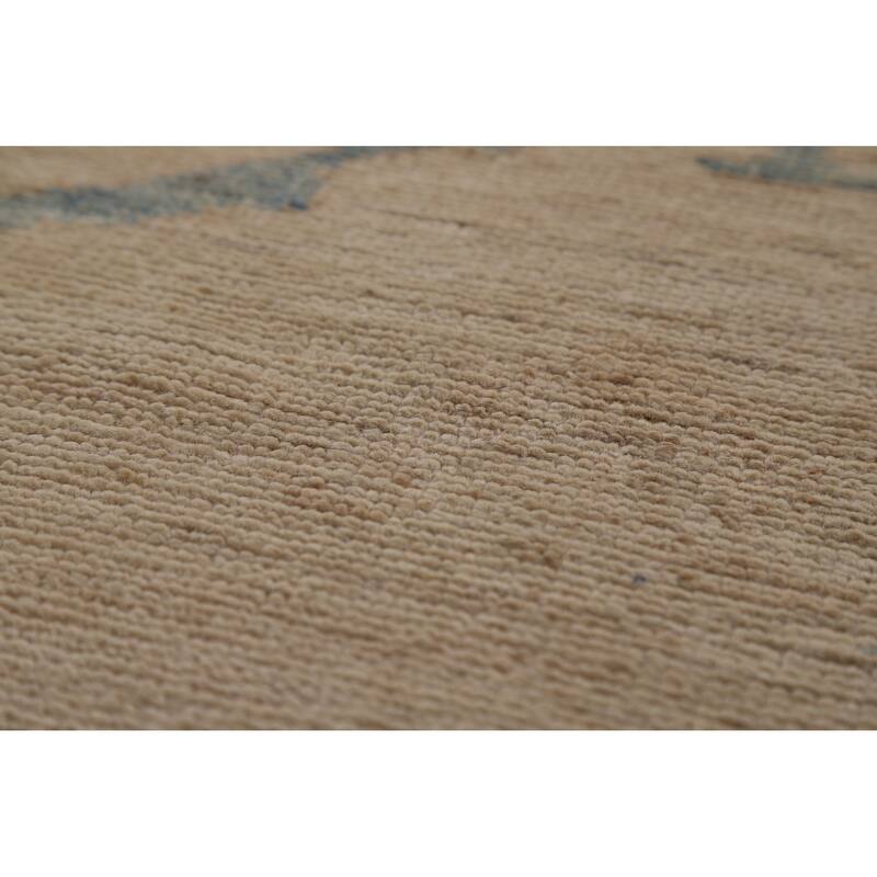 Vegetable Dye Oushak Turkish Area Rug Handmade Traditional Wool Carpet - 8'4"x 10'1"