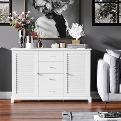 Buffet Cabinet with with 4 Drawers and 2 Doors
