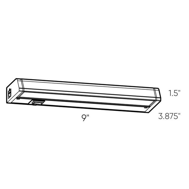 DALS Lighting 12 Inch CCT Hardwired Linear Under Cabinet Light - 12 Inches