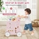 preview thumbnail 7 of 16, MDF Kids Walker with Toys, Storage and Rubber Wheels - 12.5" L x 14" W x 16.5" H