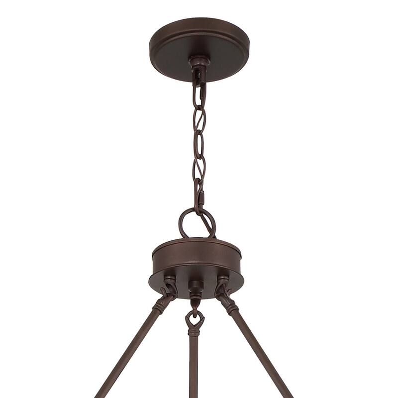 The Gray Barn Highclere Farmhouse 20-light Wagon Wheel Chandelier - 40"x40"x 47.83"
