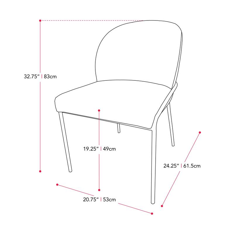 Blakeley High Back Upholstered Dining Chair, Set of 2