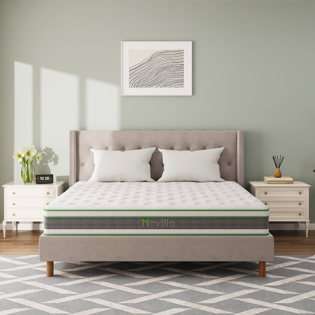 Novilla 10-inch Hybrid Innerspring Mattress with Gel Memory Foam