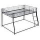 preview thumbnail 9 of 11, Metal Floor Bunk Bed, Full XL over Queen