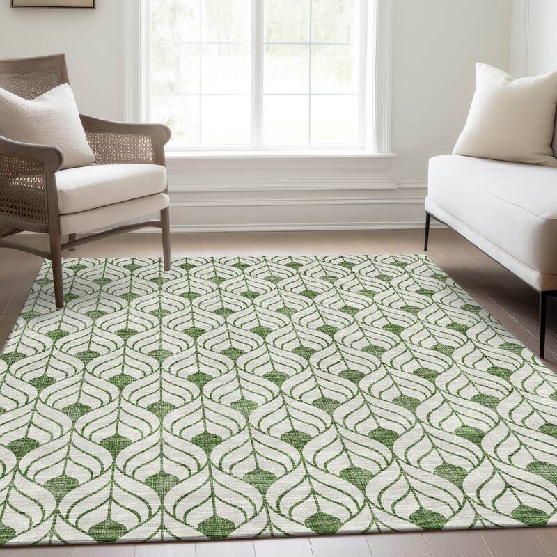 Premium Washable Super Soft Modern Teardrop Mayfield Rug