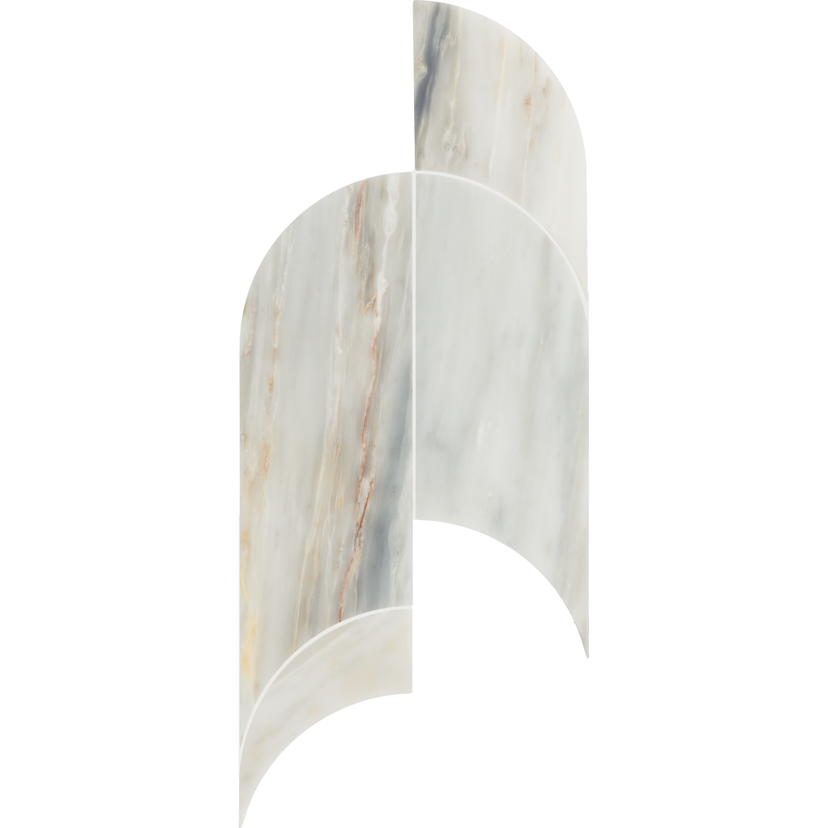 Daltile Gamma Natural Stone Archway Wall and Floor Mosaic Tile (Set of 5)