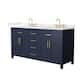 Option Dark Blue / Giotto Quartz Top / Brushed Gold