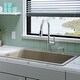 preview thumbnail 54 of 59, Karran QT-812 Top Mount 33 in. Large Single Bowl Quartz Kitchen Sink Kit