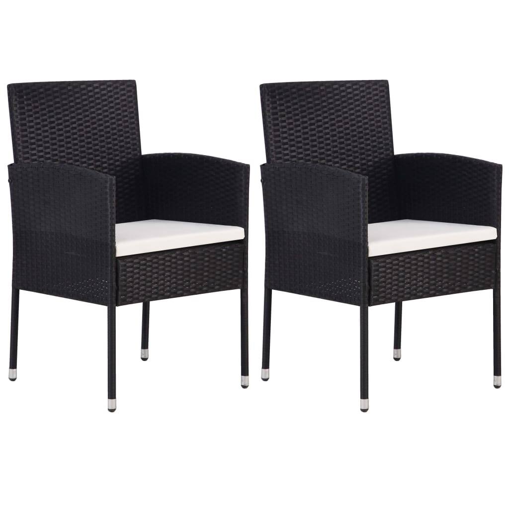 2 Piece Patio Chairs, Furniture Sets Outdoor Wicker Bistro Set Rattan Chair Conversation Sets Garden Furniture