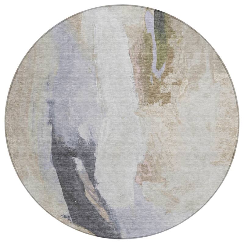 HomeRoots Abstract Transitional Rectangle Outdoor Rug