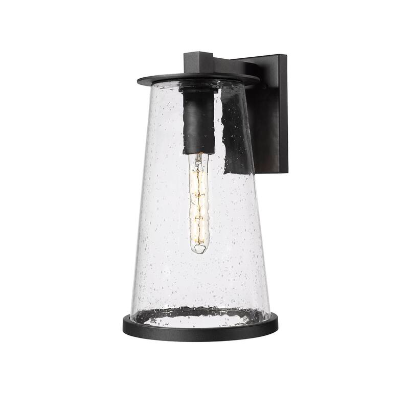 Z-Lite 5004B Bar Harbor 18" Tall Marine Grade Outdoor Wall Sconce - Sand Black