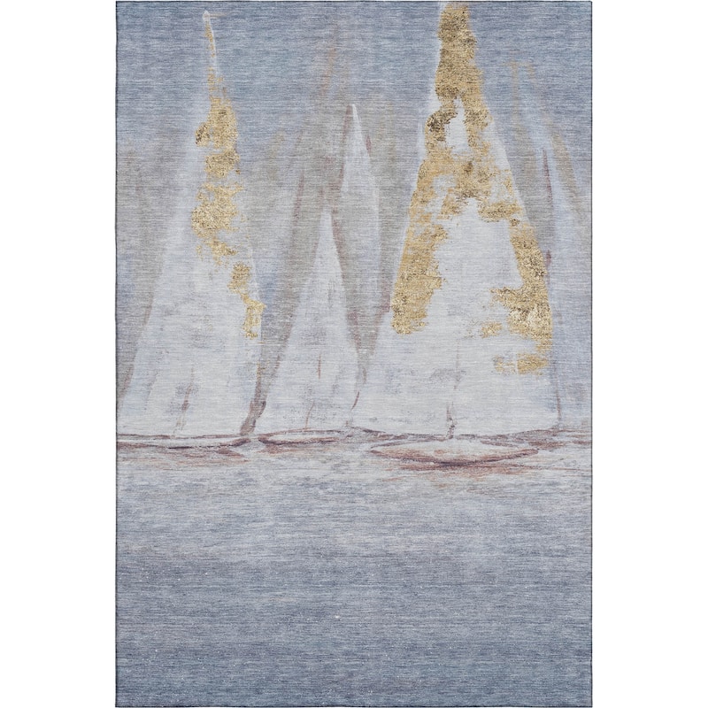 Premium Washable Super Soft Modern Sailboat Mayfield Rug