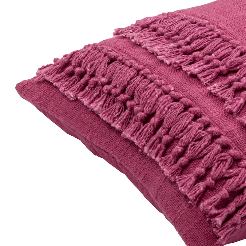 Miloh Tassel Fringe Accent Throw Pillow