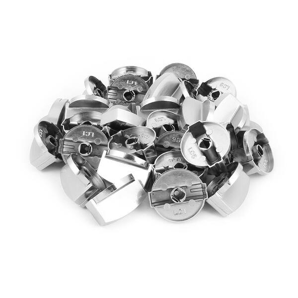 Home Metal Gas Stove Cooker Oven Control Rotary Switch Knobs Silver