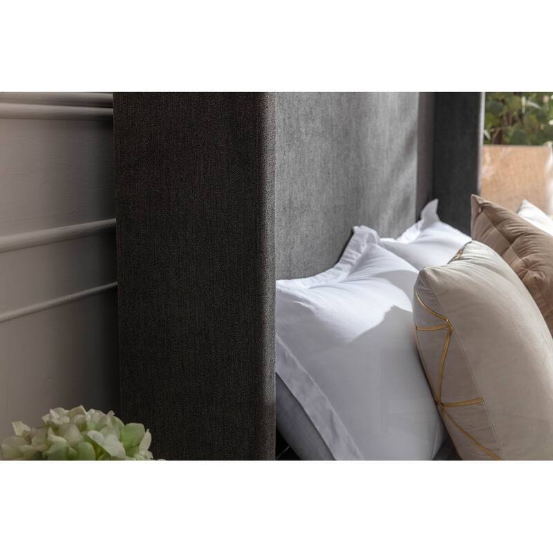 Elegant Upholstered Bed with Advanced Assembly
