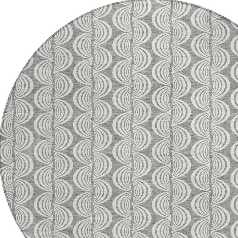 HomeRoots Ogee Transitional Rectangle Outdoor Rug