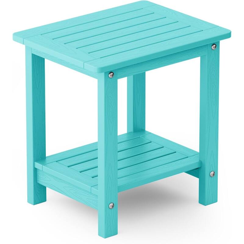 WINSOON HIPS All Weather Outdoor Side Table - YD8-Aruba Blue