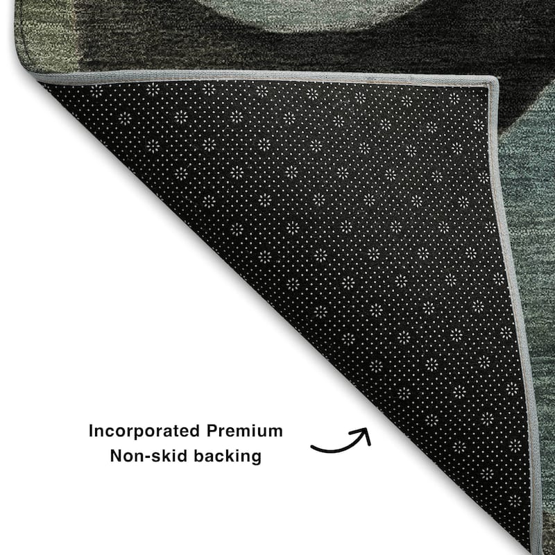 Premium Washable Super Soft Modern Bubbles Mayfield Rug