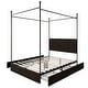 preview thumbnail 5 of 21, CraftPorch Luxury Metal Canopy Bed