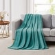 preview thumbnail 2 of 14, 5th Avenue Lux Ultra Plush 50x70 Throw Teal