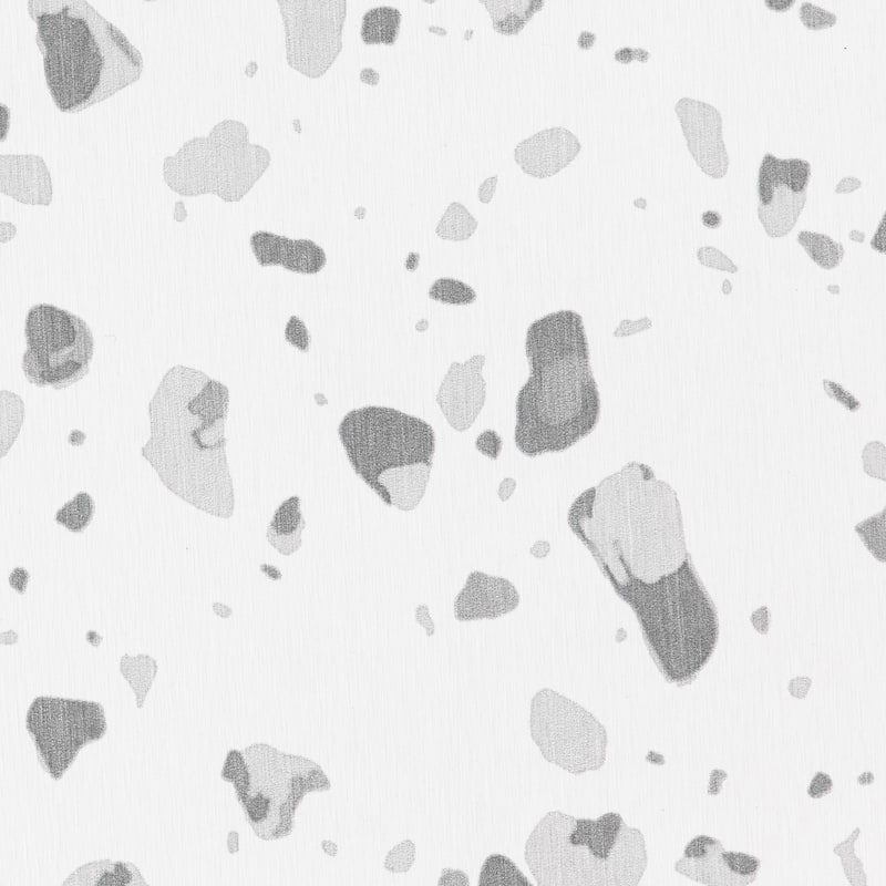 Artsy Mats Grey Terrazzo White Stone Non Slip Bath Mat