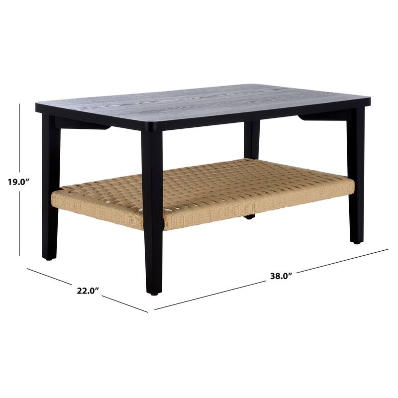 SAFAVIEH Home Dino 1-Shelf Coffee Table - 38"W x 22"D x 19"H