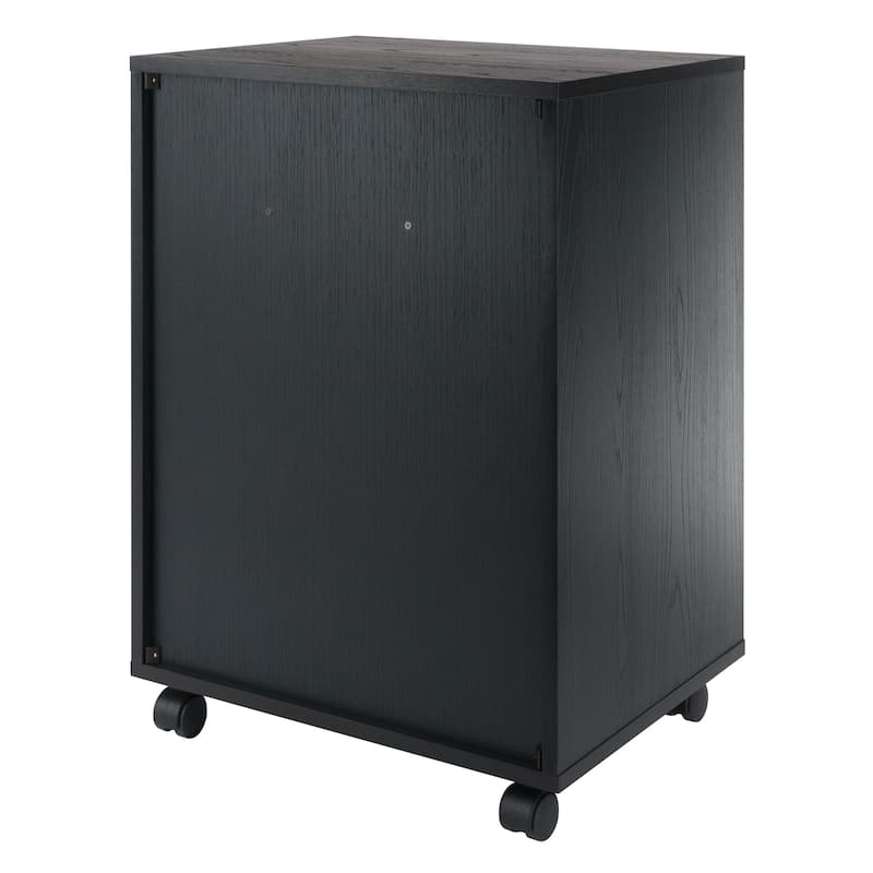 Halifax Bins & Drawers Storage Mobile Cabinet, Black