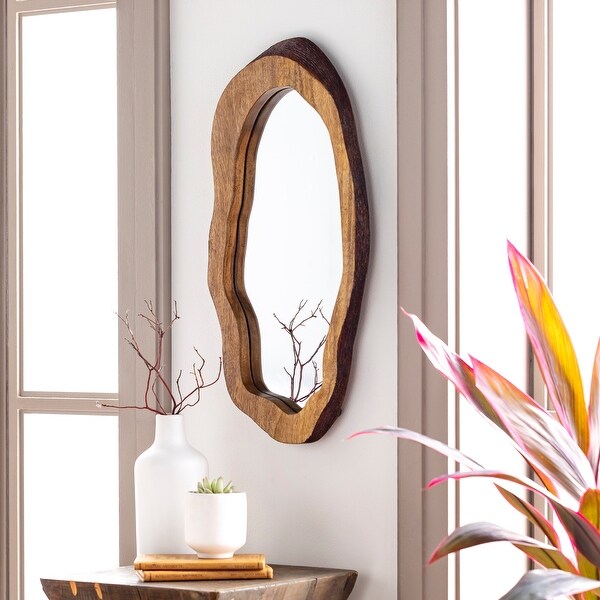 Livabliss Freja Natural Wood Oblong Mirror - Bed Bath & Beyond