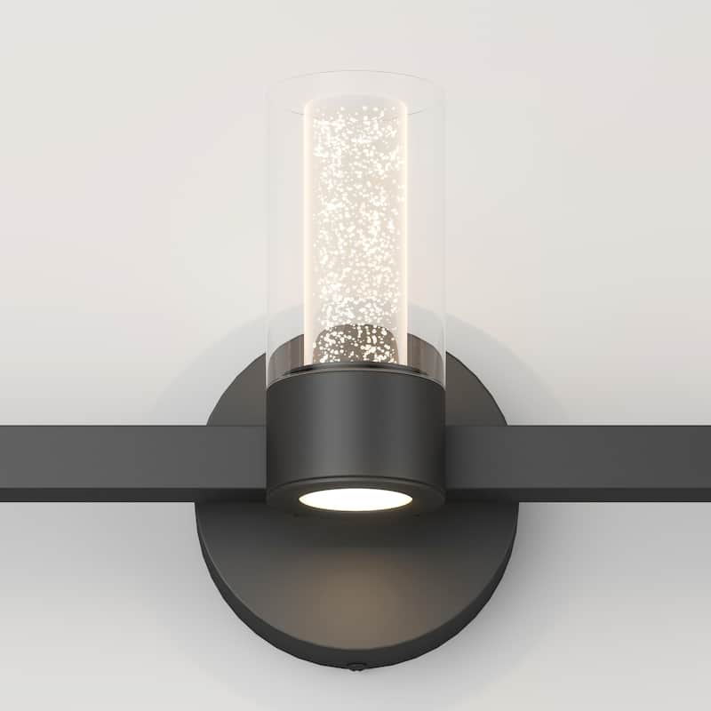 Artika Novello 3-Light Integrated LED Bathroom Vanity Light, Black