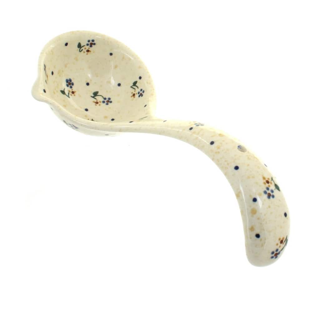 Blue Rose Polish Pottery 1367 Zaklady Soup Ladle