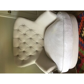 Tafton Tufted Fabric Club Chair with Ottoman by Christopher Knight Home