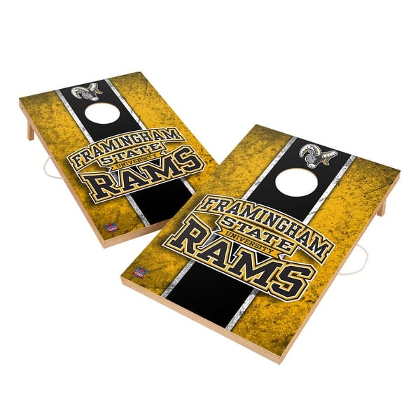 slide 2 of 5, Vintage Framingham State Rams Regulation 2x4 Cornhole Set