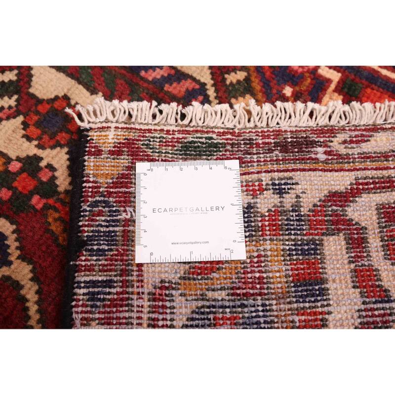 ECARPETGALLERY Hand-knotted Kayseri Vintage Dark Red Wool Rug - 6'4 x 10'0