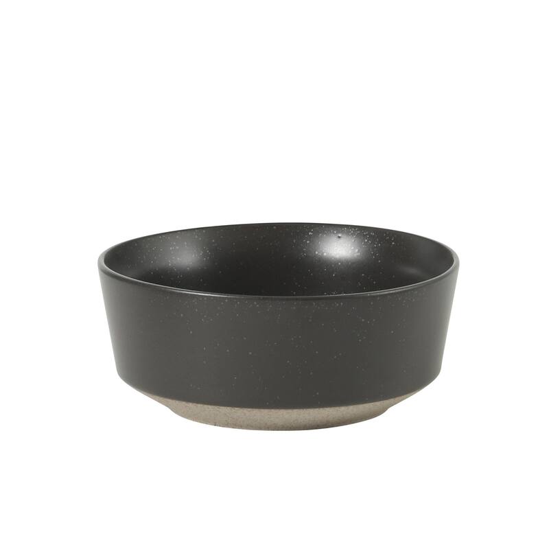 Gibson Elite Overbrook 16-Piece Pottery Clay Stoneware Stackable Dinnerware Set - Plates & Bowls, Reactive Glaze, Service for 4